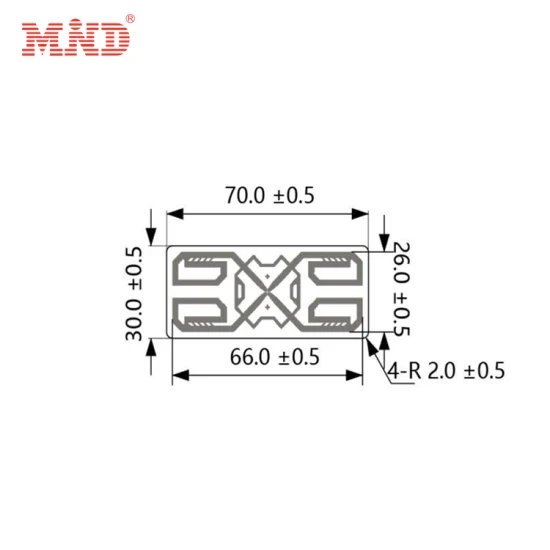 Hochwertiges, personalisiertes, individuelles UHF-M4qt-RFID-Etikettenetikett mit starkem Kleber